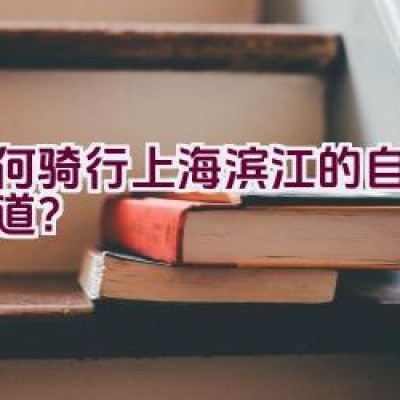 如何骑行上海滨江的自行车绿道？