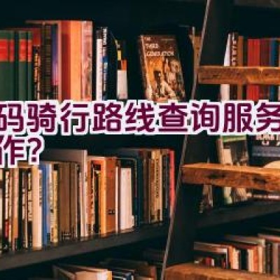 扫码骑行路线查询服务如何操作？