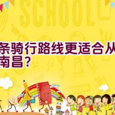 哪条骑行路线更适合从合肥到南昌？