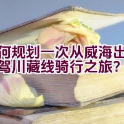 如何规划一次从威海出发的自驾川藏线骑行之旅？