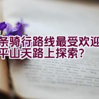 哪条骑行路线最受欢迎适合在平山天路上探索？