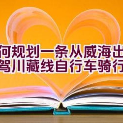 如何规划一条从威海出发的自驾川藏线自行车骑行路线？