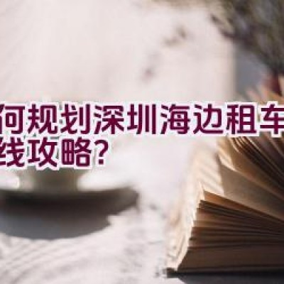 “如何规划深圳海边租车骑行路线攻略？”