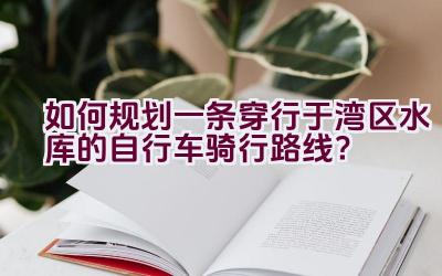 如何规划一条穿行于湾区水库的自行车骑行路线？插图