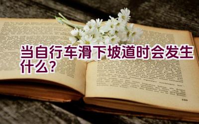 当自行车滑下坡道时会发生什么？插图